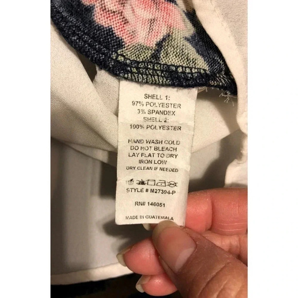 Faith and joy women floral by Monteau Velour long sleeves shirt/blouse size XL - Picture 10 of 10